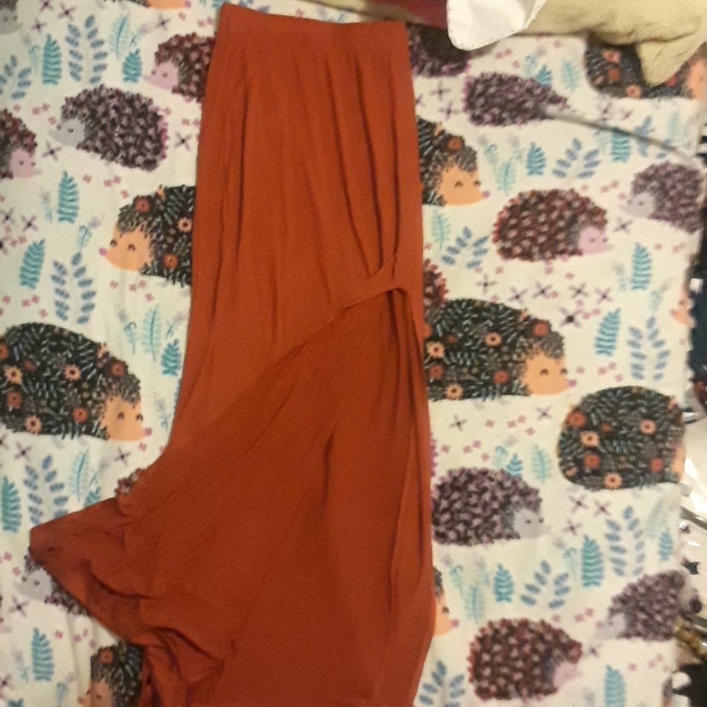 Burgundy skirt